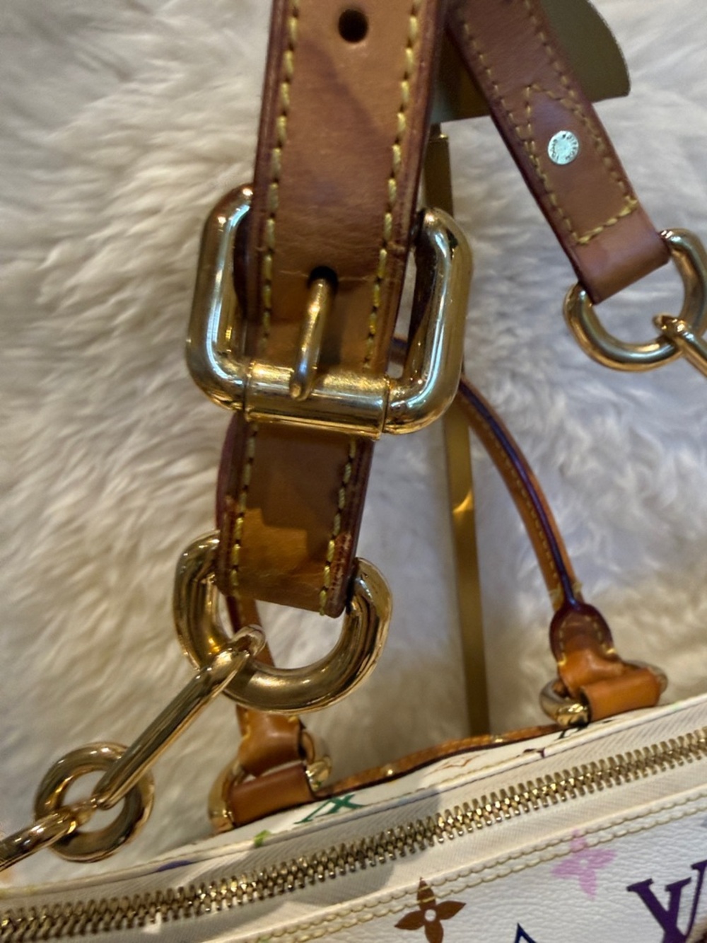 Louis Vuitton White Multicolor Murakami Monogram Rita - Picture 10 of 14
